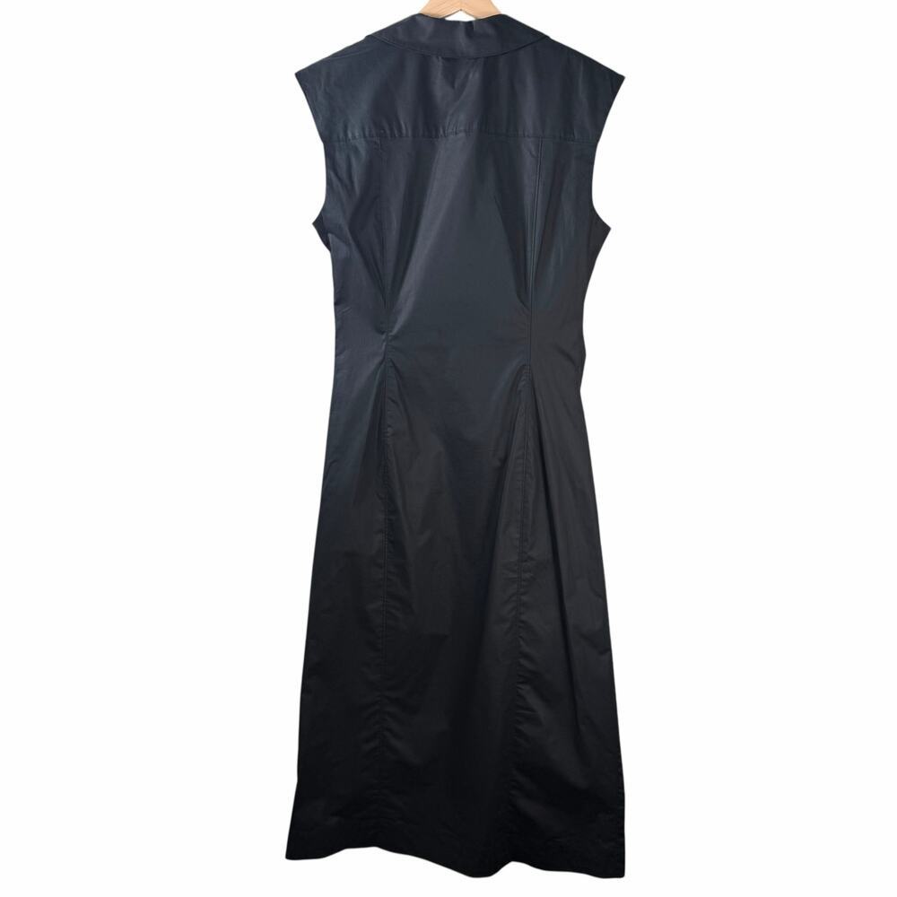 New Derek Lam 10 Crosby Poplin Ruched Midi-Shirtdress Size 8 - Picture 5 of 7